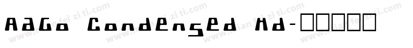 Aago Condensed Md字体转换